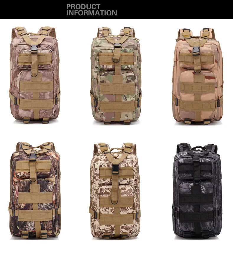 30L or 50L Army Tactical Backpack Large Capacity Waterproof