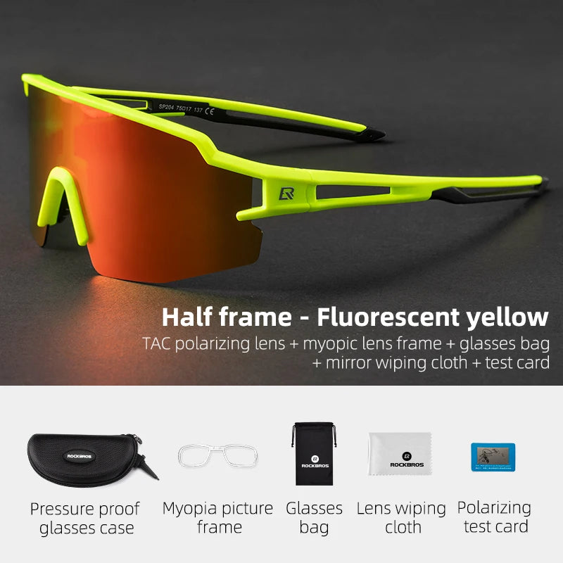 ROCKBROS Bicycle Glasses Polarized Lens UV400