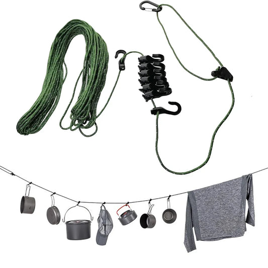 Portable Adjustable Hiking Hotel Clothesline