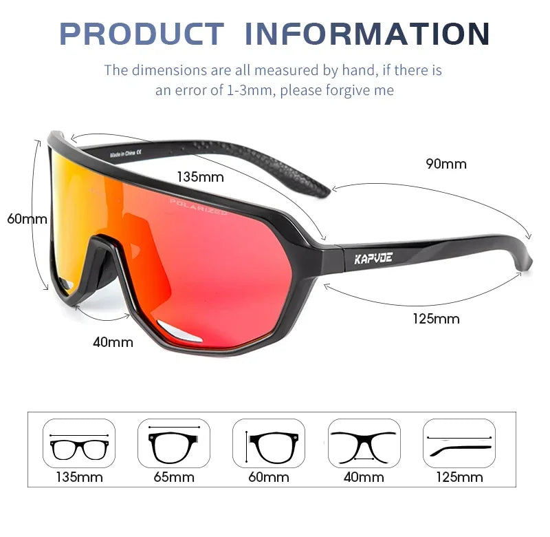 Sports UV400 Polarized Cycling, Running, Outdoor, Hiking Sunglasses