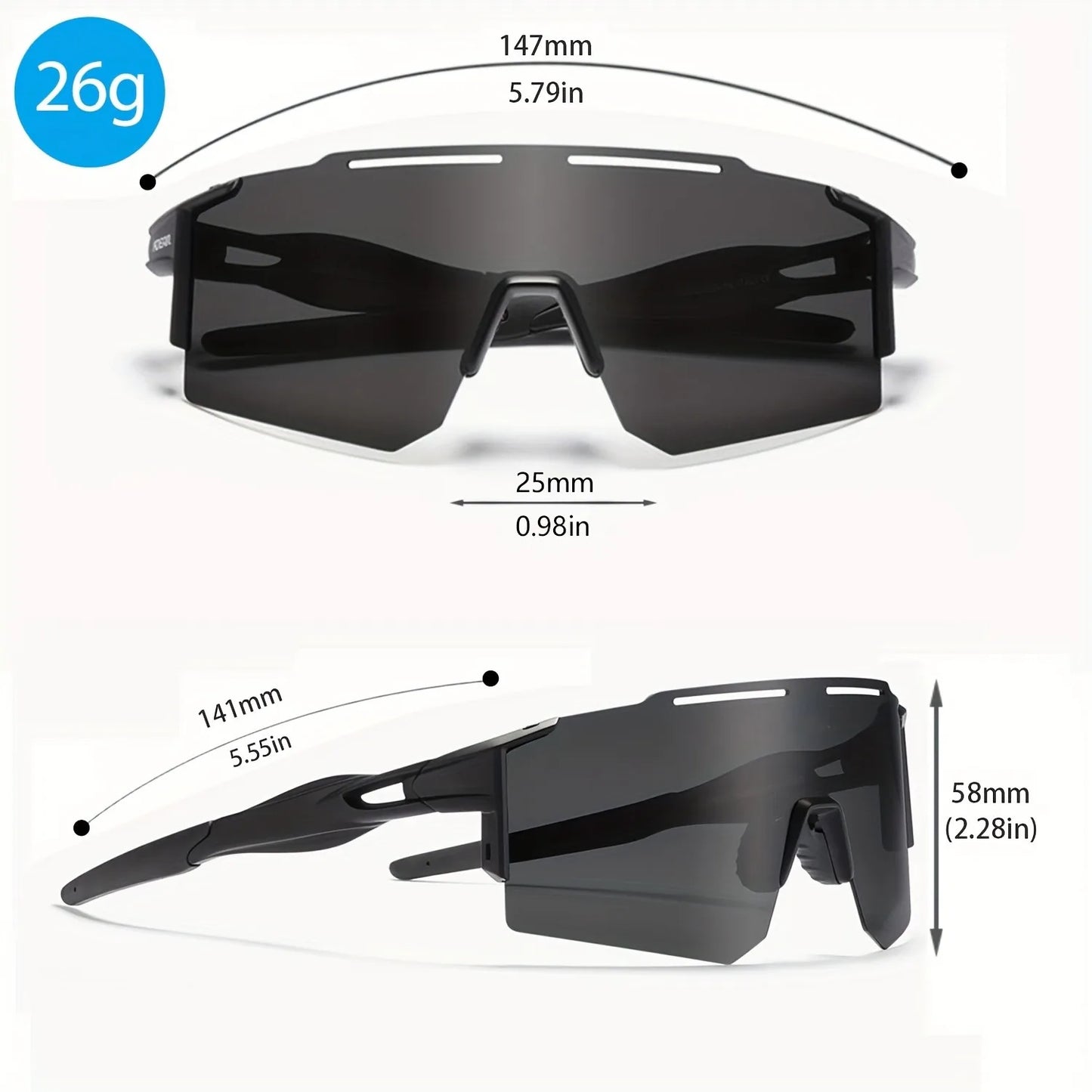 Sports Sunglasses, Ideal for Cycling, Skiing, Driving, And Mountain Climbing