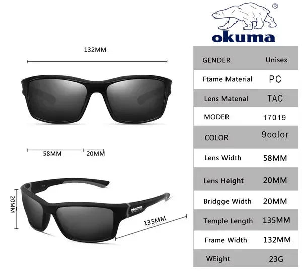 Okuma UV400 Fishing Sunglasses