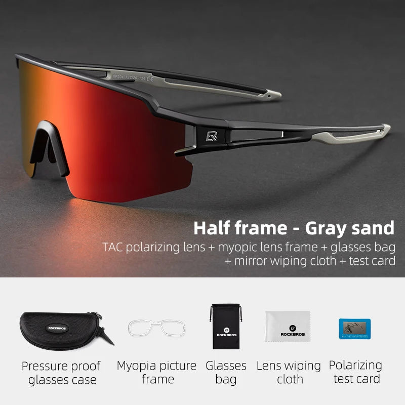 ROCKBROS Bicycle Glasses Polarized Lens UV400