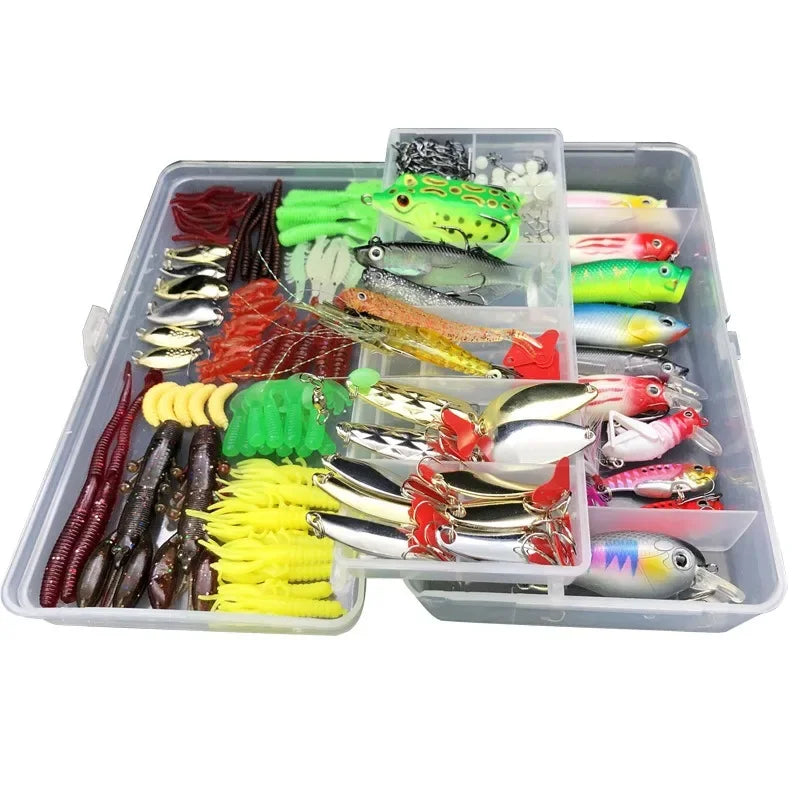 Fishing Lure Kit Soft and Hard Bait Set