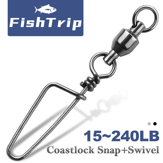 FishTrip Fishing Snap Ball Bearing Swivels