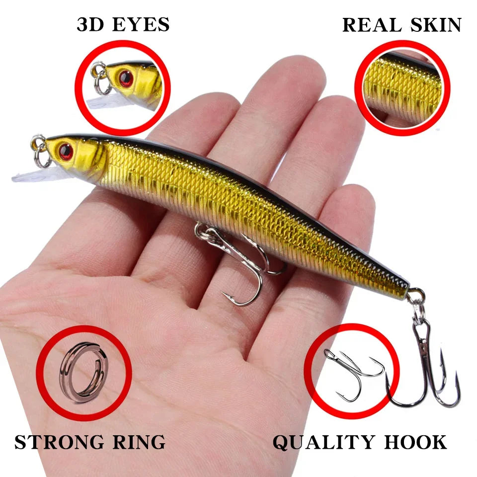 Minnow Fishing Lure Hard Bait Wobbler