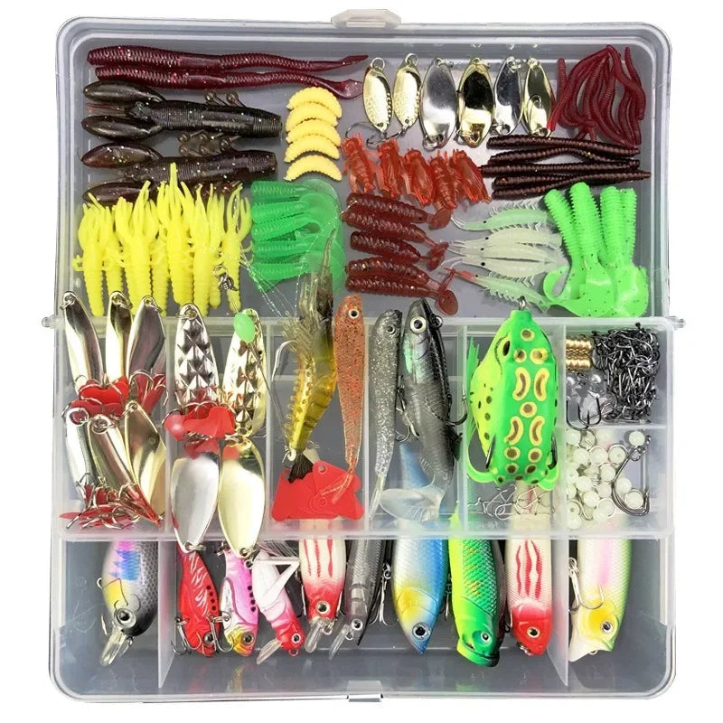 Fishing Lure Kit Soft and Hard Bait Set