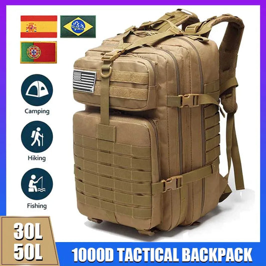 30L or 50L Army Tactical Backpack Large Capacity Waterproof