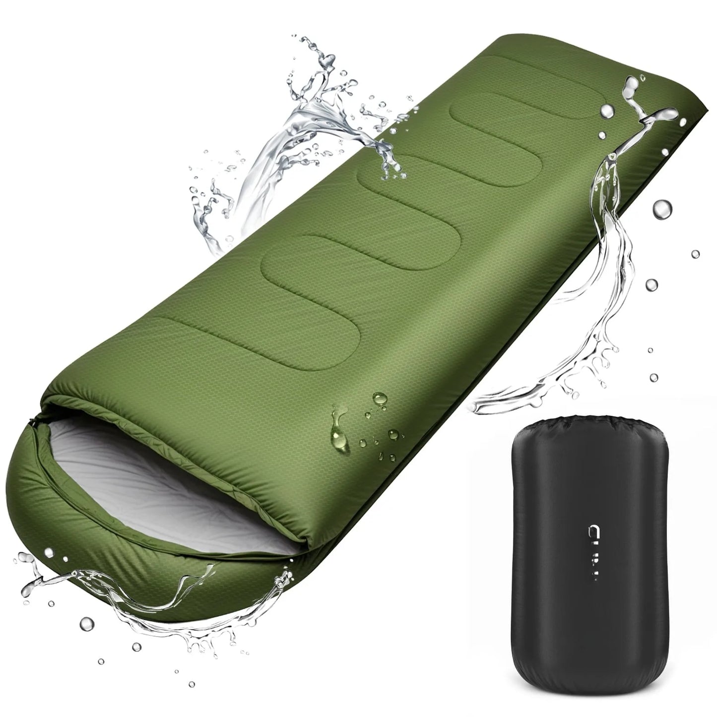 Waterproof Portable Sleeping Bag with Compression Sack