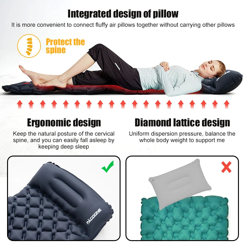 PACOONE Outdoor Camping Sleeping Pad